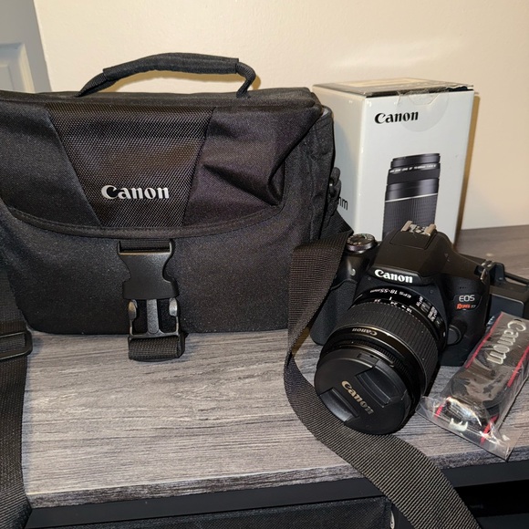 Canon EOS Rebel T7 DSLR Two Lens Kit and EF 75-300 Lenses - Picture 4 of 6